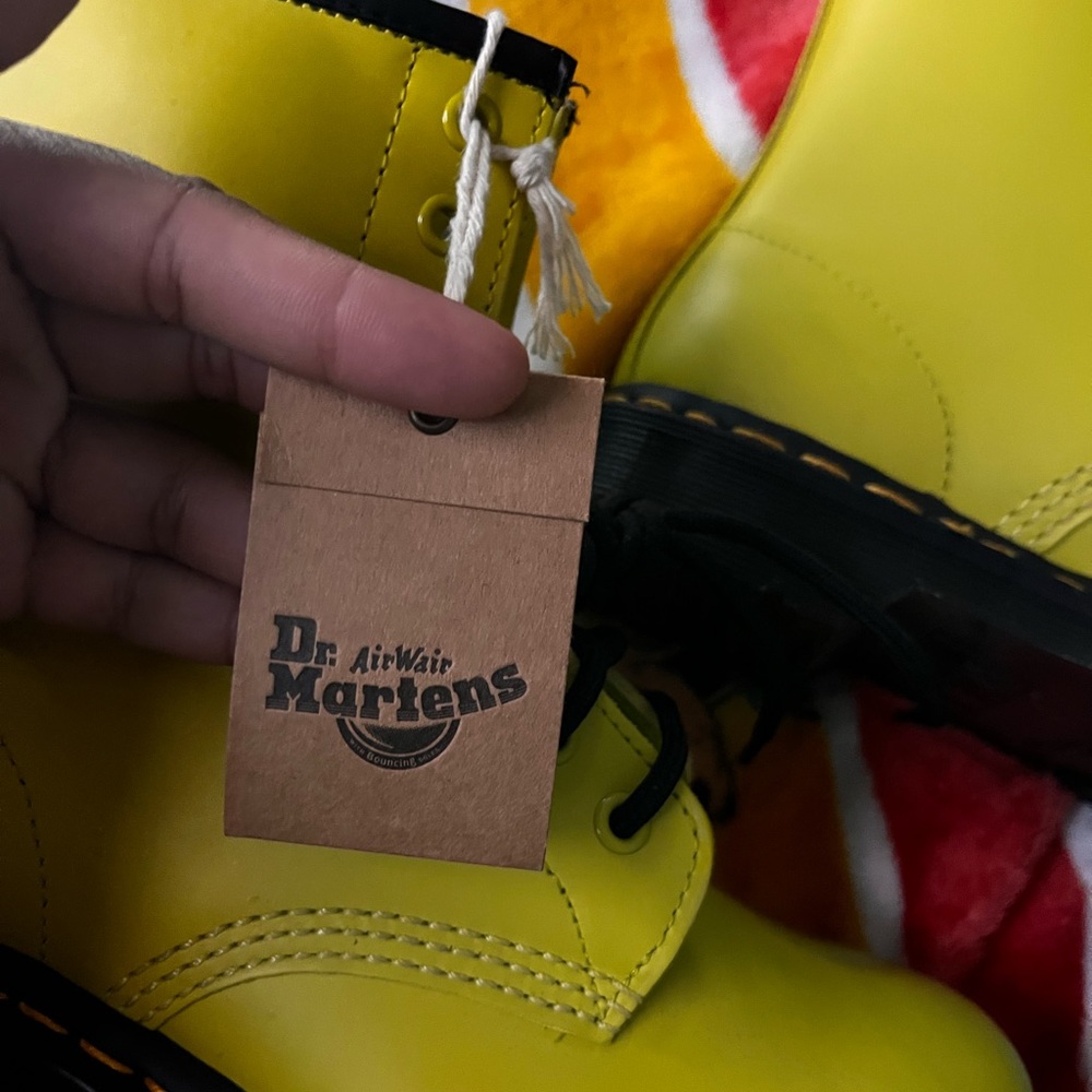 Dr. Martens Yellow Boots